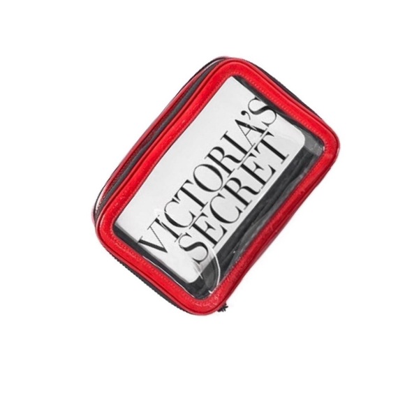 BRIGHT RED Victoria\'s Secret Cosmetic Makeup Bag, purse, clutch, pouch